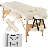 thumbnail of 2-Zonen Massageliege-Set 7,5cm Polsterung + Rollen + Taschebeige