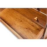 thumbnail of Comò Country in legno massello di tiglio finitura noce L114xPR49xH99 cm Made in Italy  prezzi migliori alta qualità artigianale design elegante