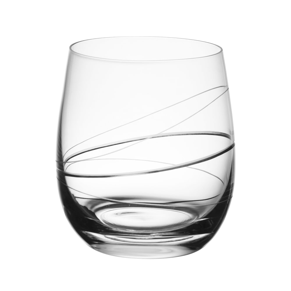 Gobelet Silhouette 36 cl en verre taillé x6 -  36.00 cl Transparent / Cristal Rond Verre Cristallin Rona 8.00x8.00 cm