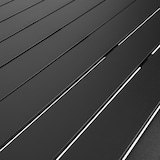 thumbnail of Table de terrasse rectangulaire en aluminium noire