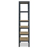 thumbnail of shelfplaza HOME 200x60x60 cm Schwerlastregal in anthrazit mit 6 Böden und 145 kg Traglast pro Boden