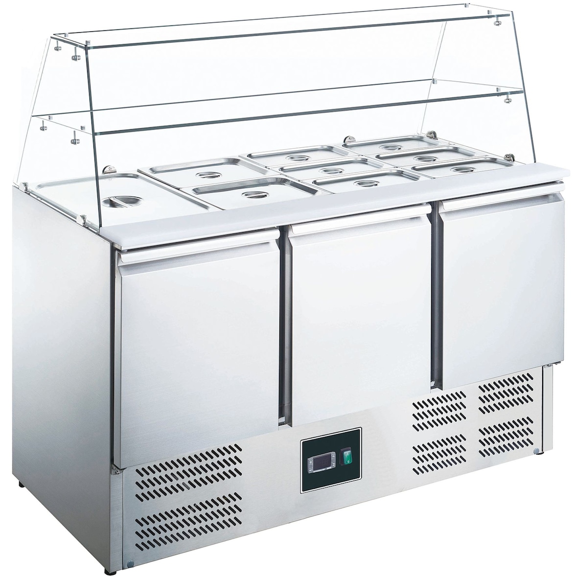 Saro Saladette met glazen top Model ES 903 G