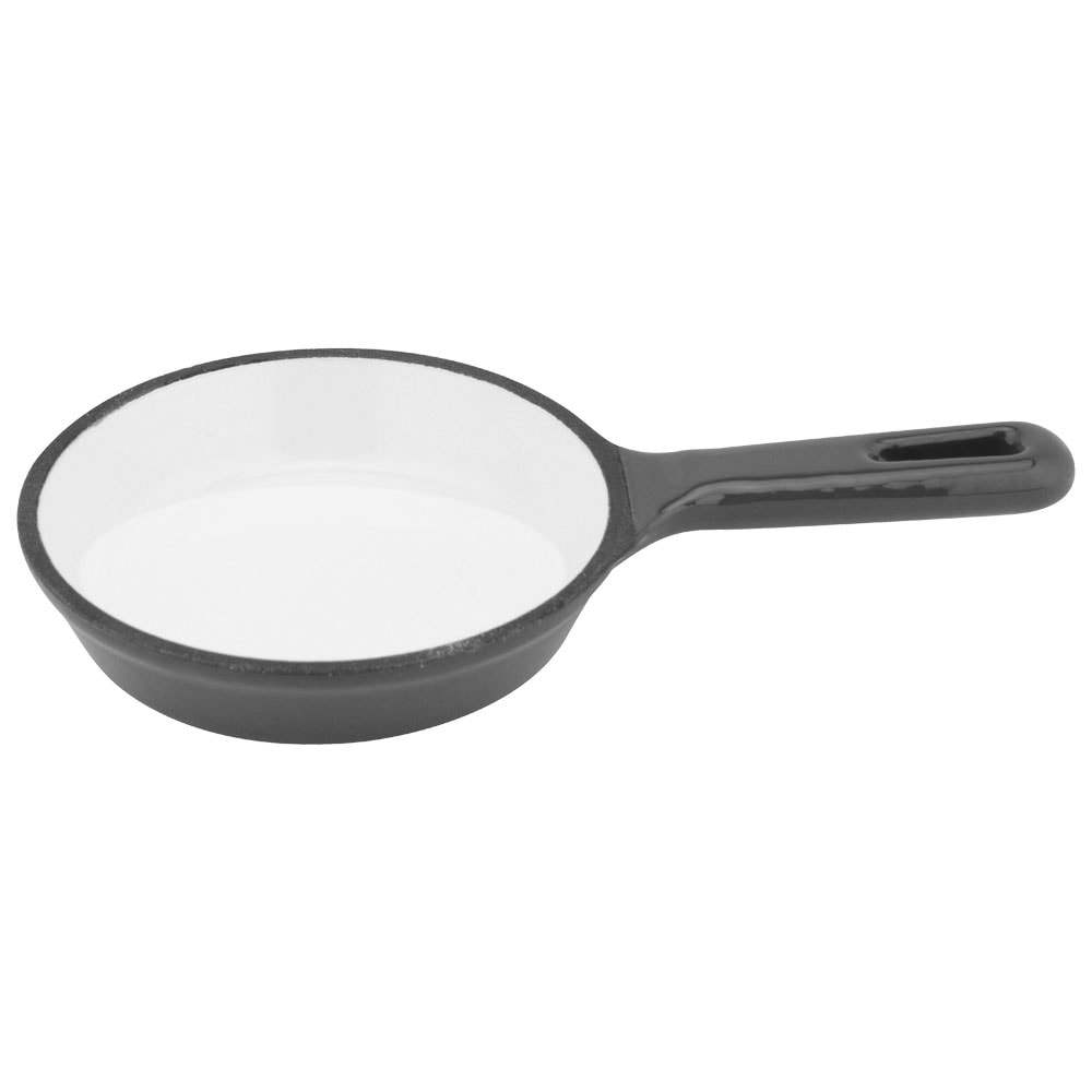 ILSA Monoporzione Mini Padella grigia ghisa smaltata Ø cm 10