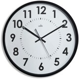 thumbnail of Wanduhr lautlos Durchmesser 30cm schwarz