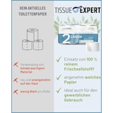 thumbnail of Toilettenpapier, 2-lagig, 64 Rollen x 250 Blatt, 100% Zellstoff, superweiches Klopapier, Großpackung für Gewerbe, Verpackung aus 60% PCR-Anteil