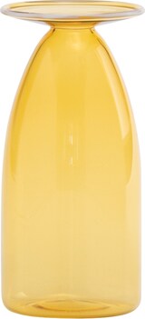 thumbnail of Un Fiore 120, handgefertigte Vase aus mundgeblasenem Borosilikatglas, gelbgolden, hochwertiges Dekorationselement für die Inneneinrichtung, 120 cl
