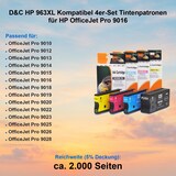 thumbnail of D&C HP 963XL Kompatibel 4er-Set Tintenpatronen für HP OfficeJet Pro 9016