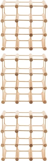 thumbnail of PROREGAL Modulares Weinregal VINOTECA MOD | HxBxT 36x36x24cm | 3x 9 Flaschen | Massives Eichenholz | Natur | Flaschenregal