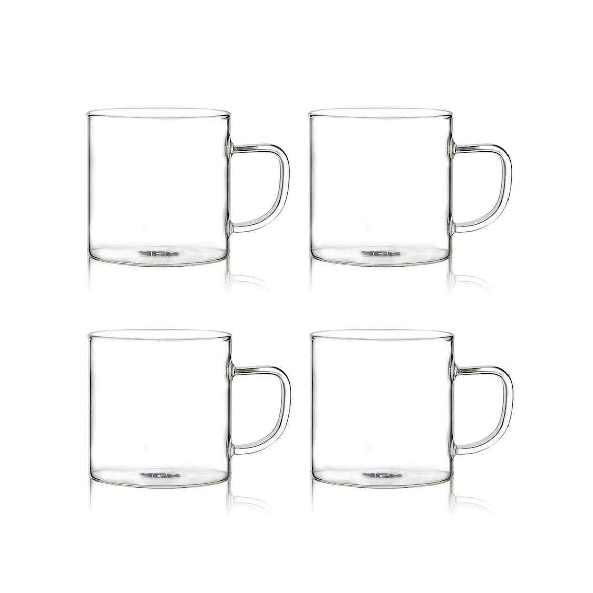 Ogo Living - Lot de 4 tasses expresso helya 12cl en verre borosilicate