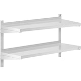 thumbnail of Royal Catering - Wandrek van roestvrij staal - 2 planken - 40 x 100 cm