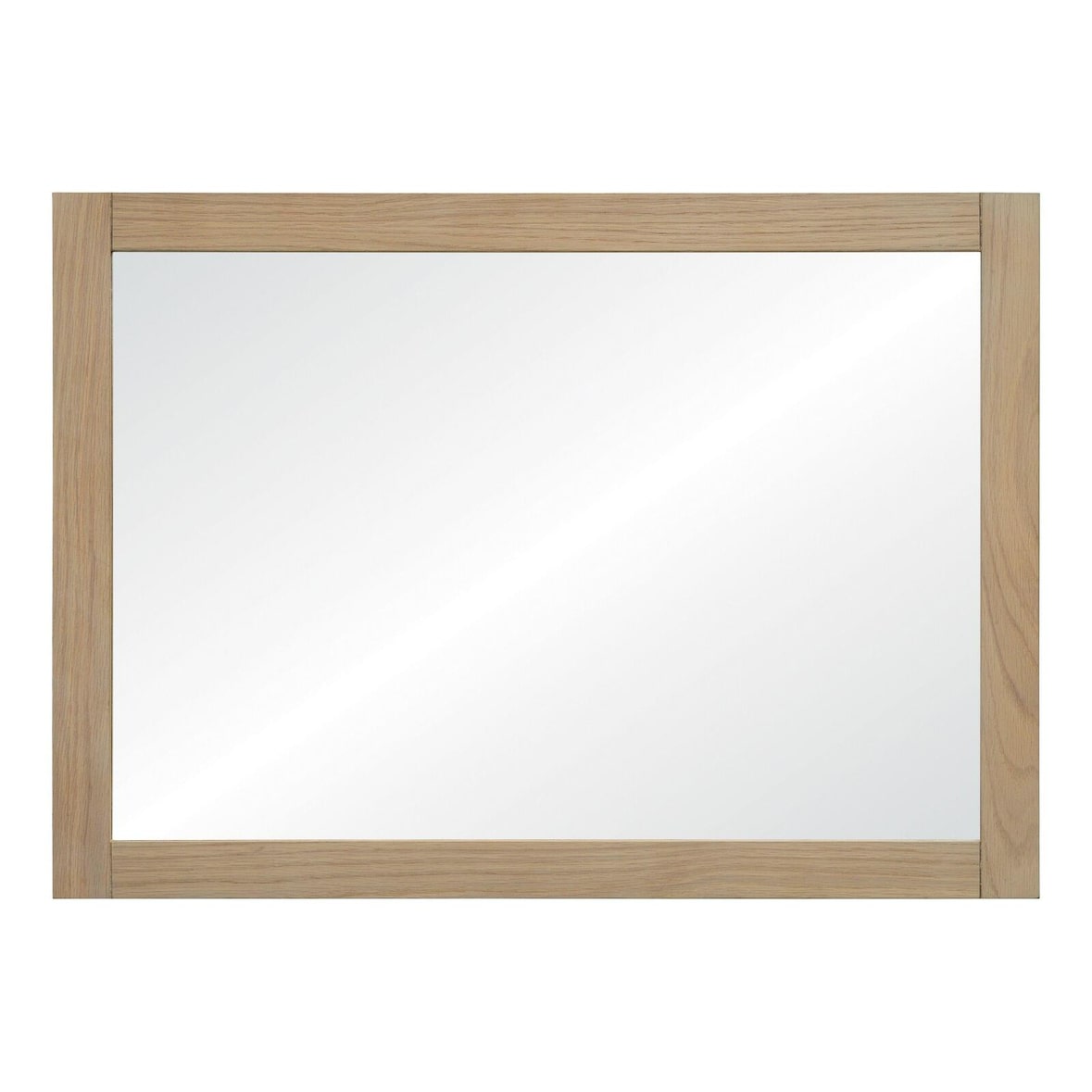 Miroir rectangulaire en chêne réversible 50x70cm