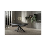 thumbnail of Uitschuifbare tafel van 160 cm tot 240 cm modern keramisch blad op gehard glas Portoro