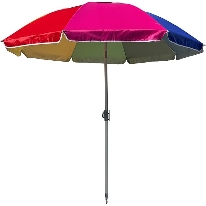 Garden Friend Ombrellone da Spiaggia con Trivella diametro 200 cm multicolore O850200
