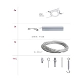 thumbnail of Paulmann Système sur câbles LED RoundMac Kit de base  6x200lm 6x4,3W 2700K  230/12V Blanc dépoli 94106