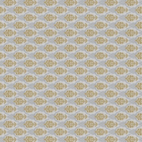 Mank Tischdecke Airlaid Doris in Gold-Silber, 80 x 80 cm, 20 Stück - Mitteldecke Ornamente