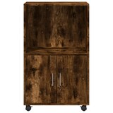 thumbnail of vidaXL Rolkast 55x40x91 cm bewerkt hout gerookt eikenkleurig