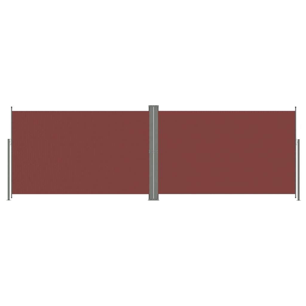 Helloshop26 - Ausziehbare Seitenmarkise/Sichtschutz für Terrasse Garten Balkon 200 x 600 cm braun 02_0007421