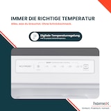thumbnail of homeX Gefrierschrank No Frost, Tiefkühlschrank groß - 204 Liter, 4-Sterne Gefrieren, Super-Frost-Funktion, FSN2041E-S