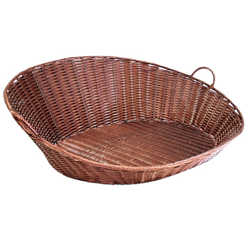 PROLINEA Turbo Show Stand, vans corbeille de présentation inclinée, polypropylène tressé chocolat  96x75x32 cm - carton de 5