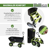 thumbnail of Gartenwagen mit Kippfunktion 400kg 125 L mit Deichsel für Rasentraktor Quad oder Handgriff