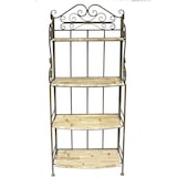 thumbnail of DanDiBo Regal Standregal 12060 aus Metall und Holz 150 cm Bücherregal Badregal Küchenregal