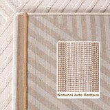 thumbnail of Carpetsale24, Kurzflor Teppich Wohnzimmer 160 x 230 cm, Creme Einfarbig Skandi-Boho Deko, 3D-Effekt, Extra Weich für Flur, Schlafzimmer und Küche