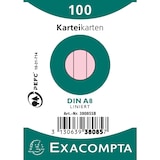 thumbnail of Exacompta Karteikarten liniert DIN A8 100 St eingeschweißt