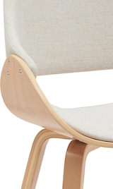 thumbnail of CLP 2er Set Esszimmerstuhl Vangale Stoff HBT: 86x52x54 cm natura/creme