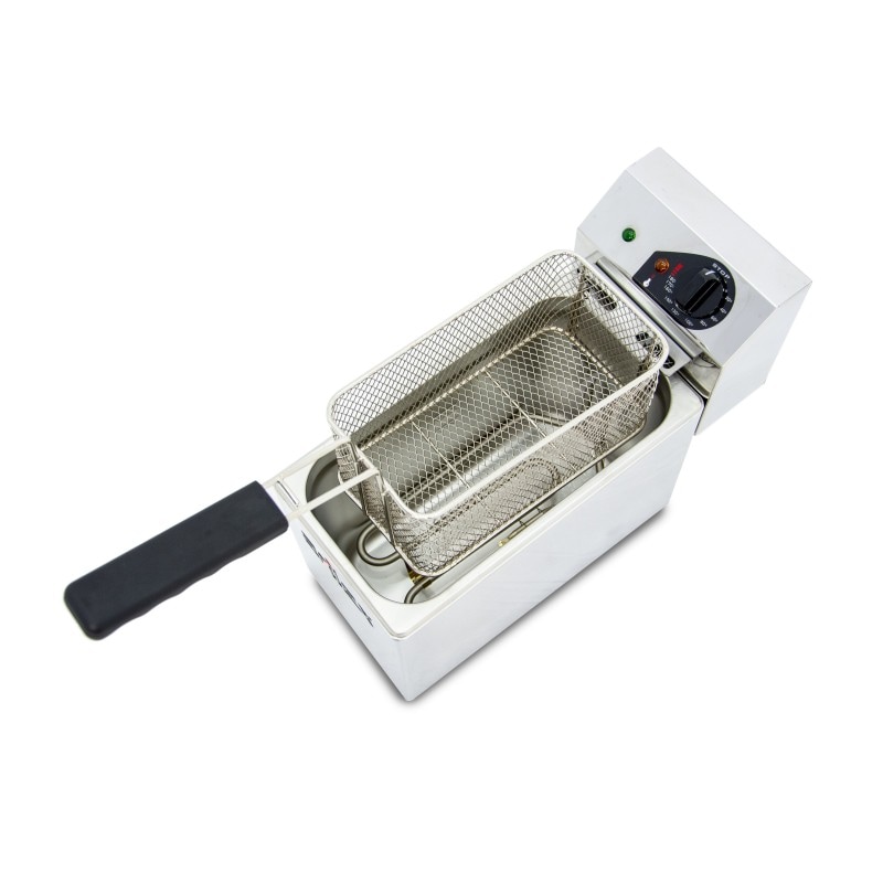 Freidora eléctrica EVOLUTION sin grifo capacidad 5 litros con potencia 3 kw monofásica EVO5 de Arilex