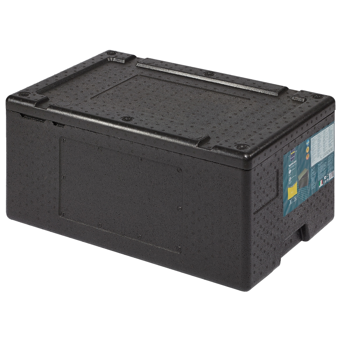 METRO Professional Contenedor térmico Crystal Box 240 con apertura superiore, polipropileno, 60 x 40 x 30 cm, 44 L, nero