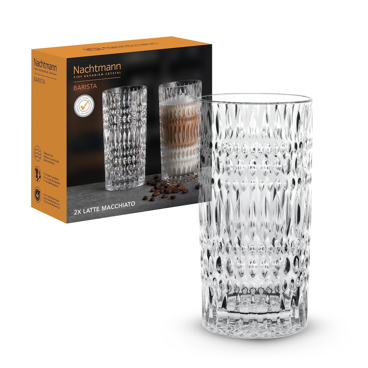 Nachtmann Ethno Barista Latte Macchiato 434 ml 2er Set