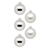 thumbnail of 24 Weihnachtskugeln 3cm Glas Christbaumkugeln Weihnachtsbaumkugeln silber