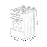 thumbnail of ALPHA  Cocina de Gas VULCANO GOLD-60 Rustica Oro