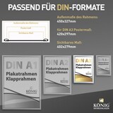 thumbnail of Dreifke® Plakatrahmen DIN A3 | 25mm Alu Profil, eckig | silber | Bilderrahmen Klapprahmen Wechselrahmen Posterrahmen Rahmen | Dreifke®