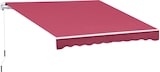thumbnail of Toldo Manual Plegable de Aluminio con Manivela Terraza Balcón 395x245 cm Rojo