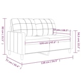 thumbnail of vidaXL 2-Sitzer-Sofa Schwarz 120 cm Kunstleder