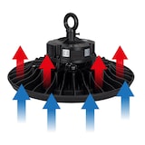thumbnail of Projetor LED Iluminação Industrial 200W Lojas Armazéns Garagens Ângulo 90° ASLO
