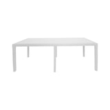 thumbnail of Dmora Tavolo da esterno Roma, Tavolo rettangolare allungabile da pranzo, Tavolo da giardino estensibile effetto rattan, 150x90h72 cm, Bianco