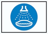 thumbnail of Wassersprühanlage einschalten beim Aussetzvorgang Symbol Schild A1 (594x841mm)