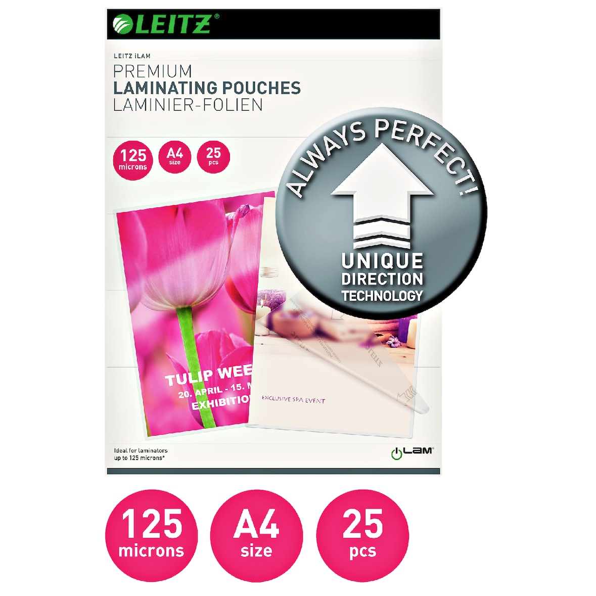 Leitz iLam Premium Laminier-Folien A4 125 Mikron