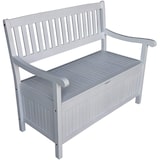 thumbnail of Gartenbank Truhenbank Greena 3er Sitz weiß gewischt