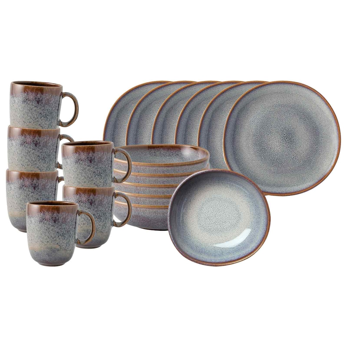 like. by Villeroy & Boch Lave beige Frühstücks-Set 18-teilig