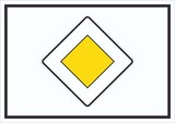 thumbnail of Vorfahrtstraße Symbol Schild A4 (210x297mm)