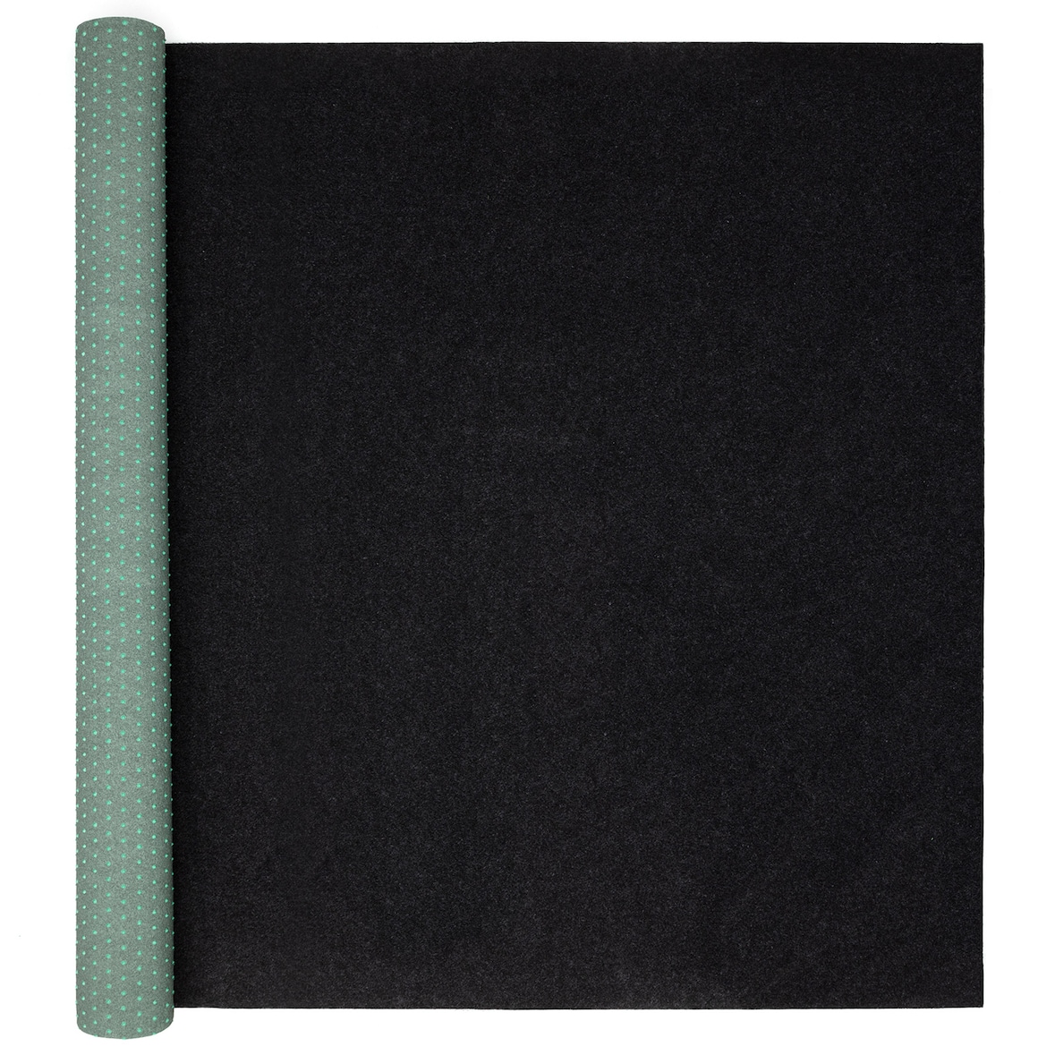 Rasenteppich 200 x 100 cm Schwarz mit Noppen Kunstrasen Teppich Balkon Terrasse Outdoor