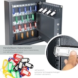 thumbnail of HMF 2048-11 Schlüsseltresor mit Zahlenschloss, 48 Haken, 36 x 30 x 10 cm, Anthrazit