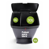 thumbnail of Cubo de Basura para Reciclaje Triple 70L | 3 Compartimentos con Pedal y Tapa Hermetica | Vertical y Ergonómico | Duradero -