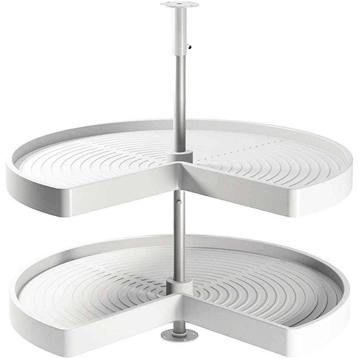 Plateau tournant blanc 2 niveaux pour module de cuisine Shelvo Pour module de 90 cm Emuca