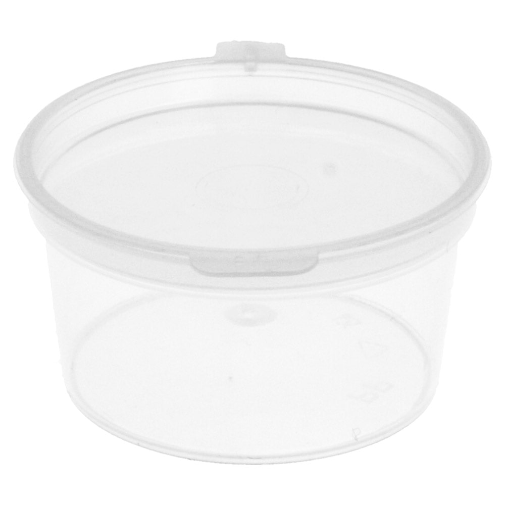 Pequena Terrina Com Tampa Incorporada 30 Ml Ø5/4X2.7 Cm Transparente Pp (1000 Unidades)