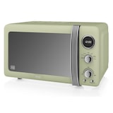 thumbnail of SWAN STRP2070GNEU Retro Set Frühstück, Wasserkocher 1,8 L, 2 Breitschlitz-Toaster, Mikrowelle 20 L, Grün, 850W