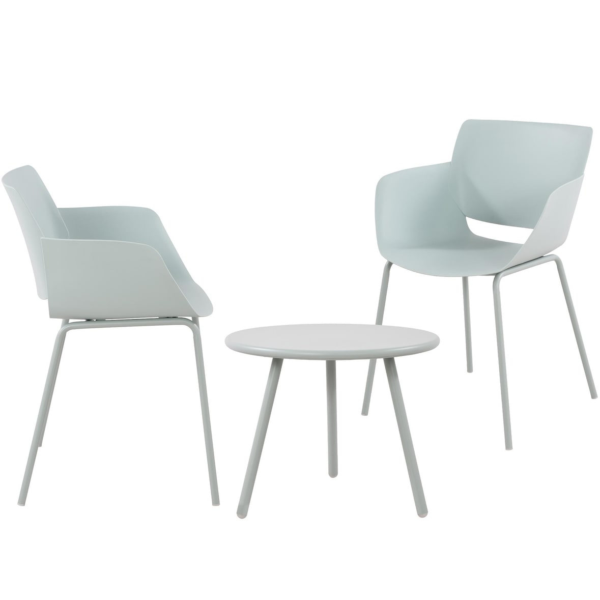 Groupe de sièges Berena Turquoise/2 chaises